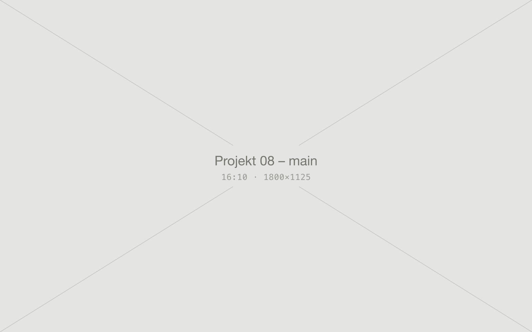 Projekt 08 – main view